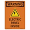 Signmission Safety Sign, OSHA WARNING, 14" Height, Rigid Plastic, Electric Panel Inside, Portrait OS-WS-P-1014-V-13122 - alternate 1